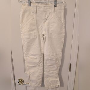 Frame Denim Women's White Ankle & Cropped Jeans